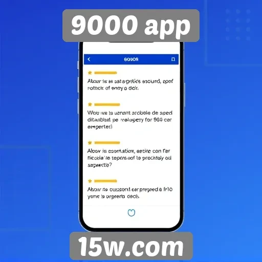 Feedback dos usuários sobre a experiência no 9000 app